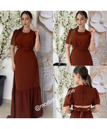 Vestido Maite Terracota